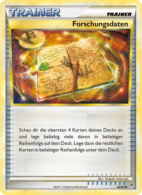 Forschungsdaten — Ruf der Legenden 84 German Pokémon card