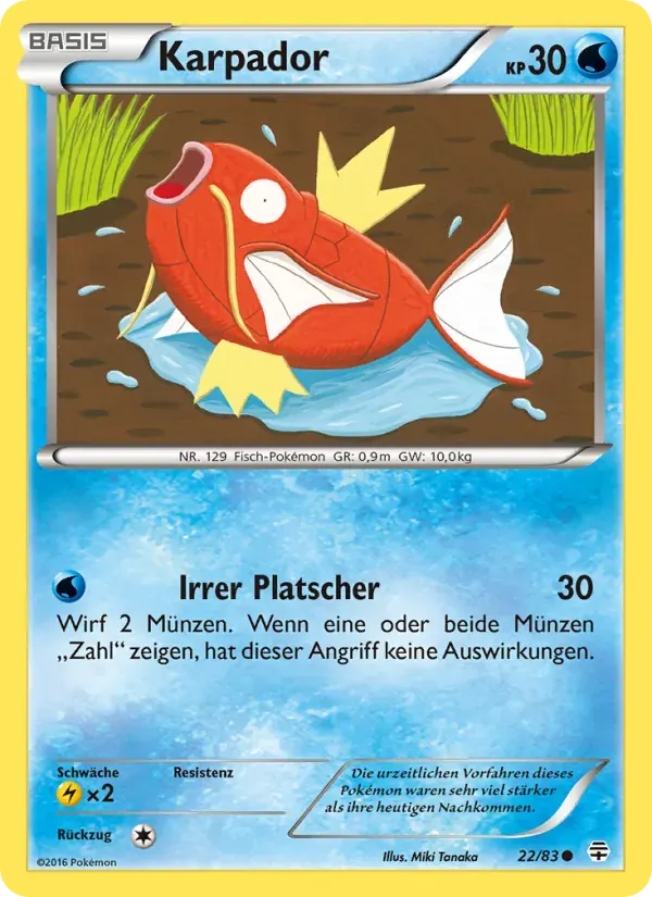 Karpador — Generationen 22 German Pokémon card
