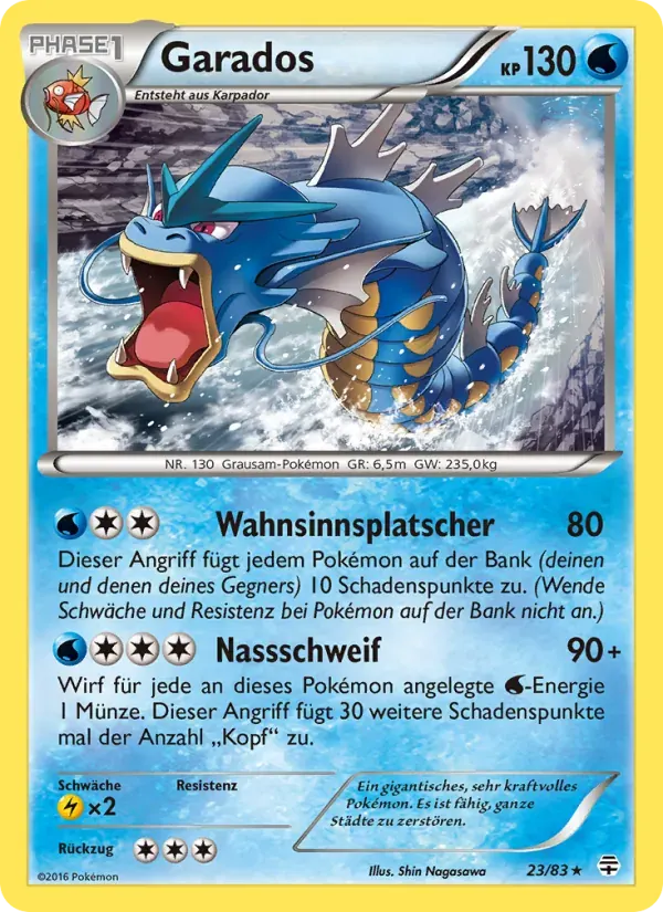 Garados — Generationen 23 German Pokémon card