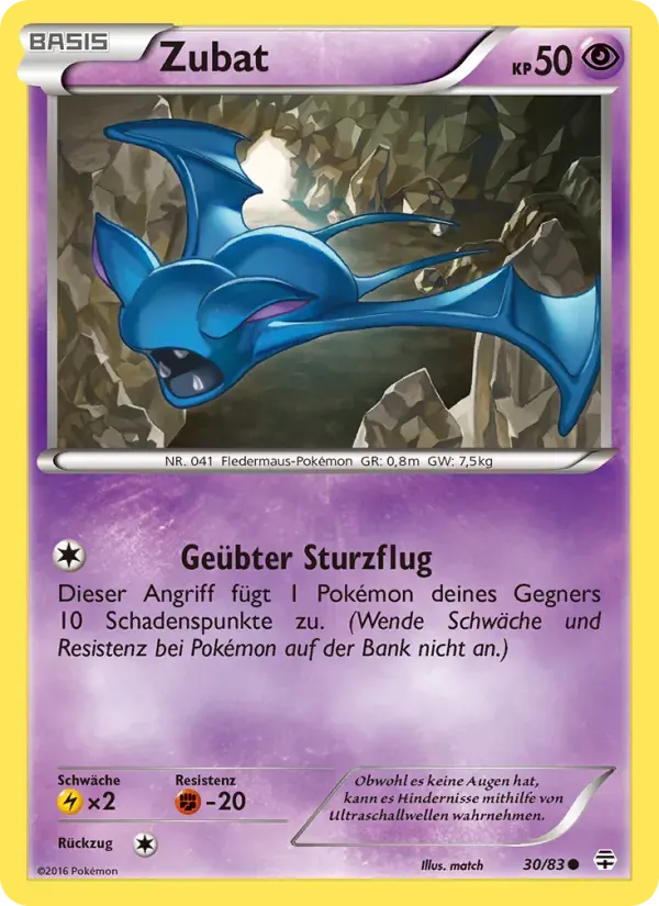 Zubat — Generationen 30 German Pokémon card