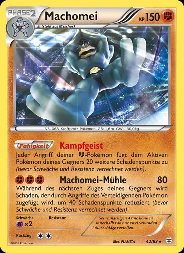 Machomei — Generationen 42 German Pokémon card
