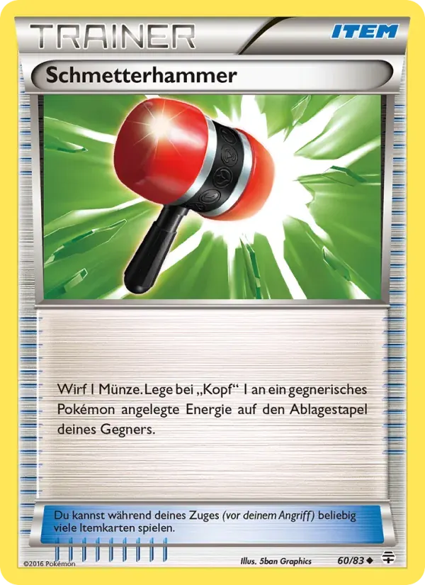 Schmetterhammer — Generationen 60 German Pokémon card
