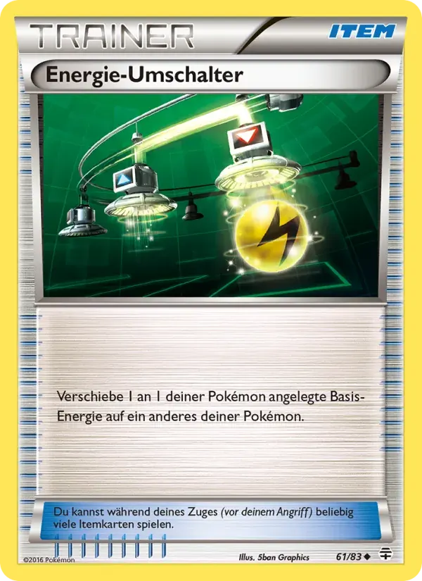Energie-Umschalter — Generationen 61 German Pokémon card