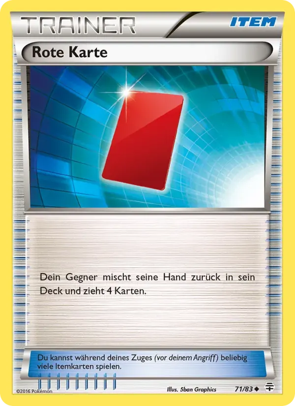 Rote Karte — Generationen 71 German Pokémon card