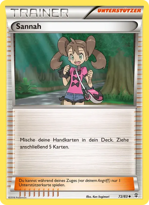 Sannah — Generationen 72 German Pokémon card