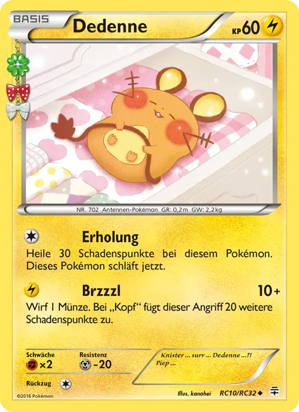 Dedenne — Generationen RC10 German Pokémon card