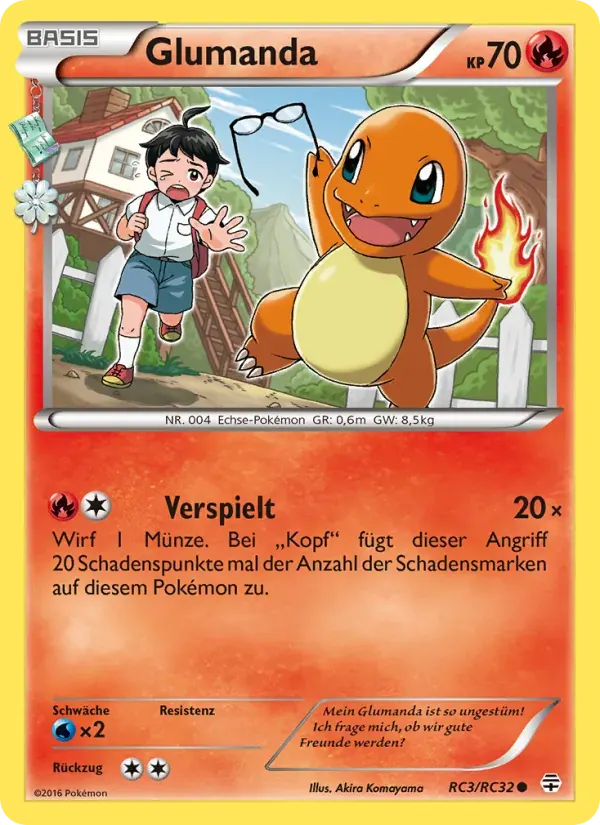 Glumanda — Generationen RC3 German Pokémon card