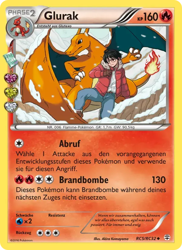 Glurak — Generationen RC5 German Pokémon card