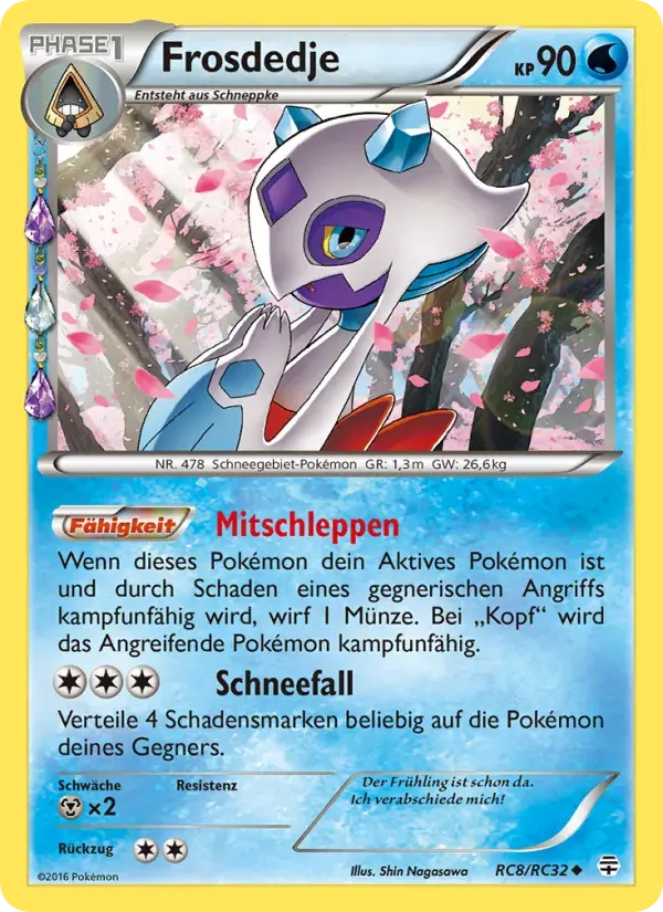 Frosdedje — Generationen RC8 German Pokémon card
