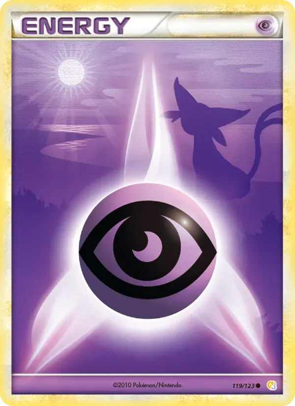 Psychoenergie — HeartGold SoulSilver 119 German Pokémon card
