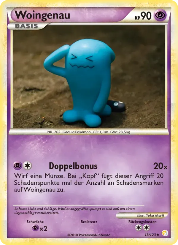 Woingenau — HeartGold SoulSilver 13 German Pokémon card