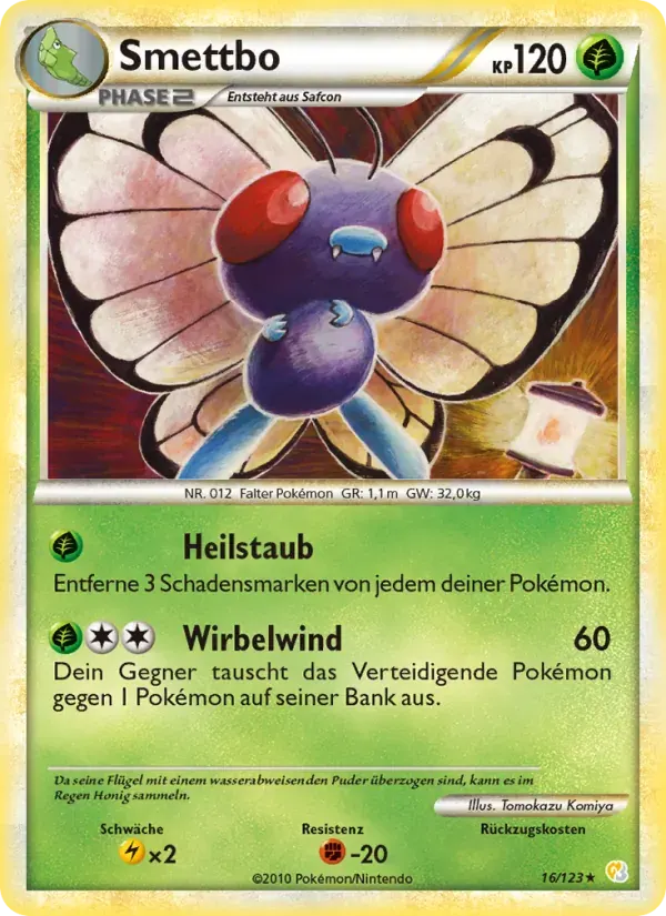 Smettbo — HeartGold SoulSilver 16 German Pokémon card