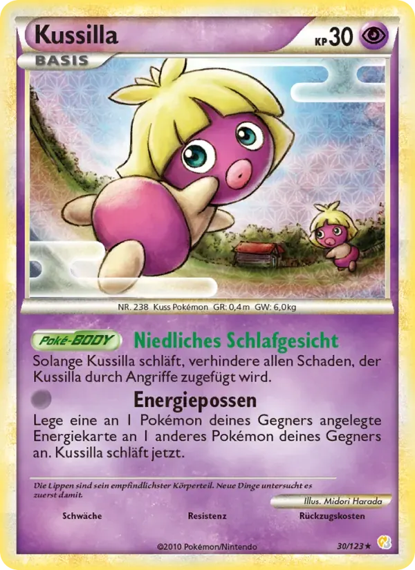 Kussilla — HeartGold SoulSilver 30 German Pokémon card