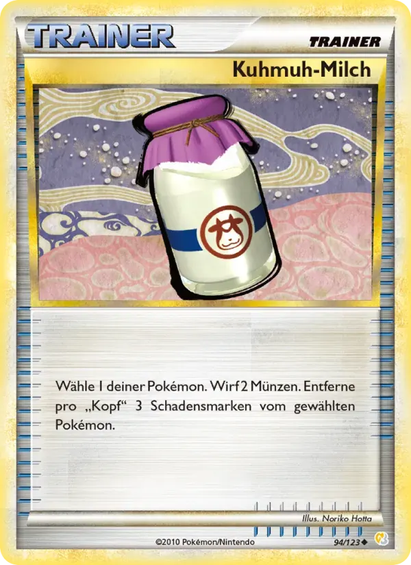 Kuhmuh-Milch — HeartGold SoulSilver 94 German Pokémon card