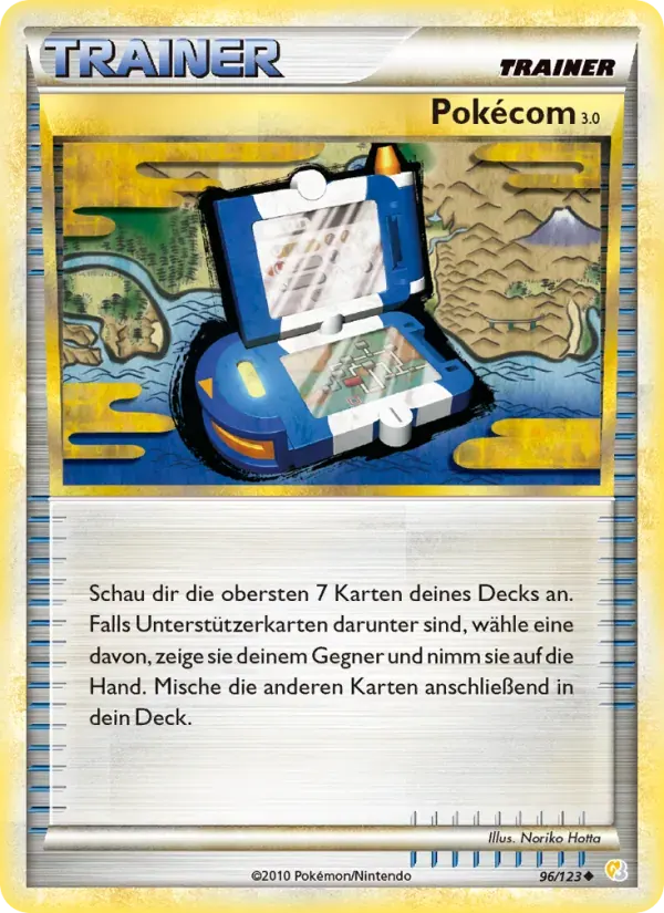 Pokécom 3.0 — HeartGold SoulSilver 96 German Pokémon card