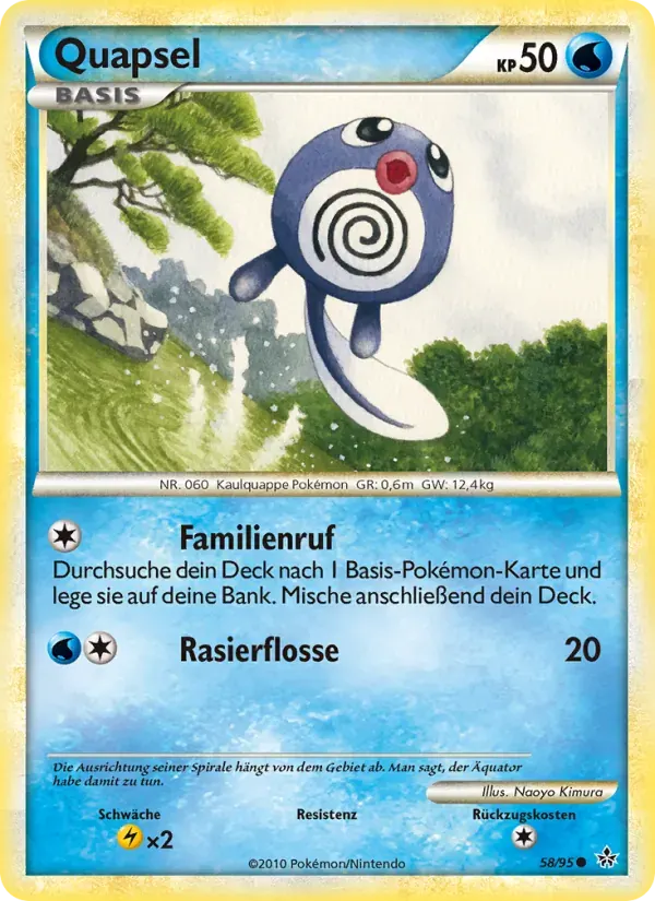 Quapsel — Entfesselt 58 German Pokémon card