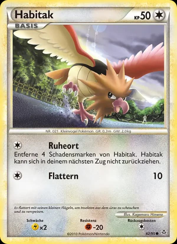 Habitak — Entfesselt 62 German Pokémon card