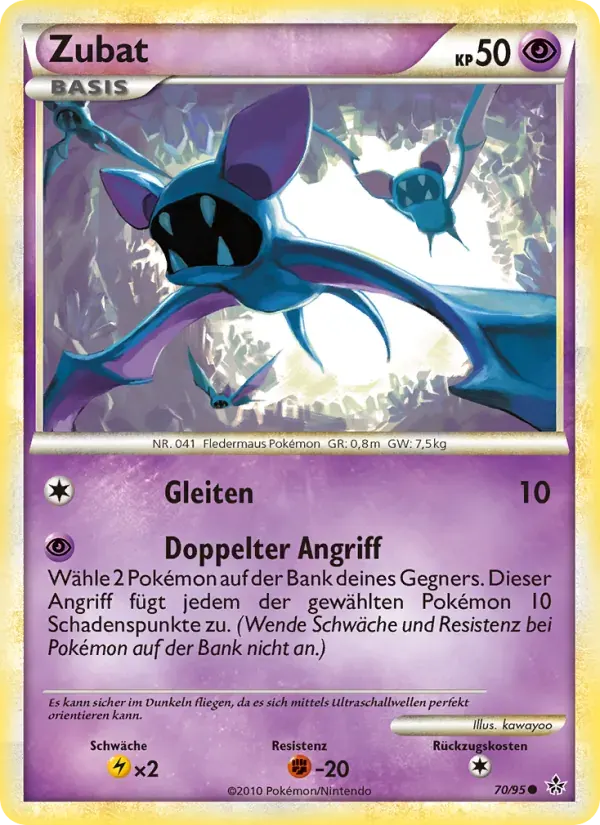 Zubat — Entfesselt 70 German Pokémon card