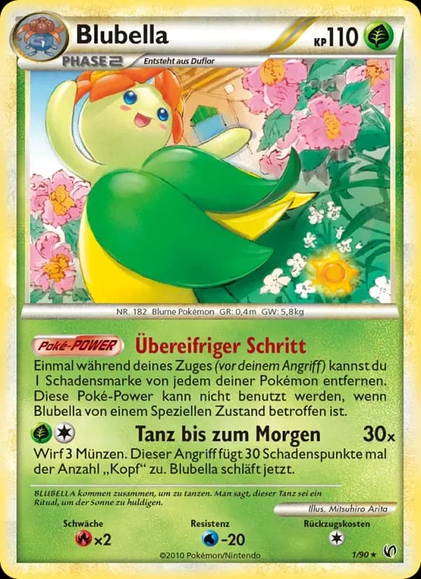 Blubella — Unerschrocken 1 German Pokémon card