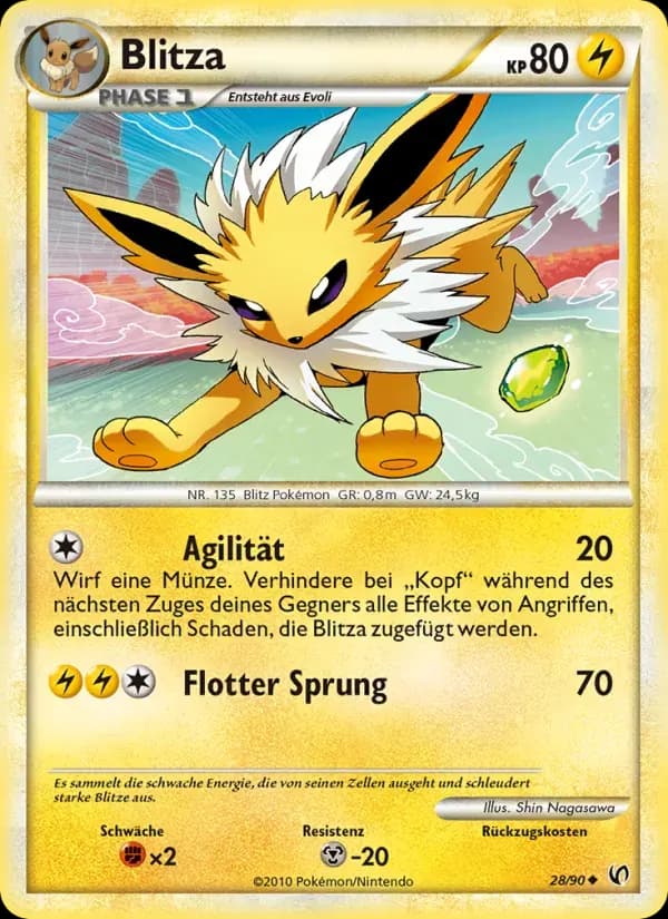 Blitza — Unerschrocken 28 German Pokémon card