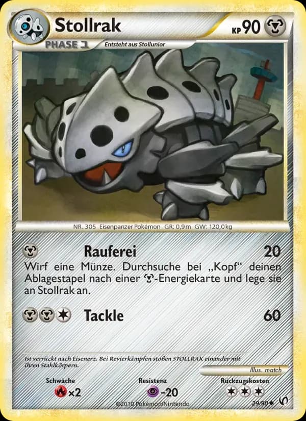 Stollrak — Unerschrocken 29 German Pokémon card