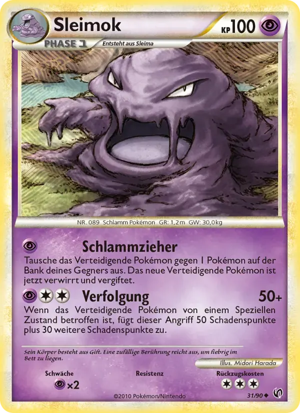 Sleimok — Unerschrocken 31 German Pokémon card