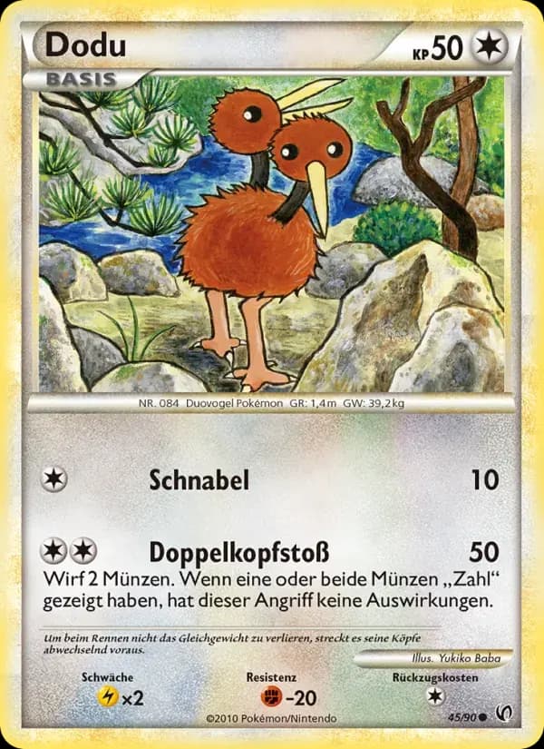 Dodu — Unerschrocken 45 German Pokémon card