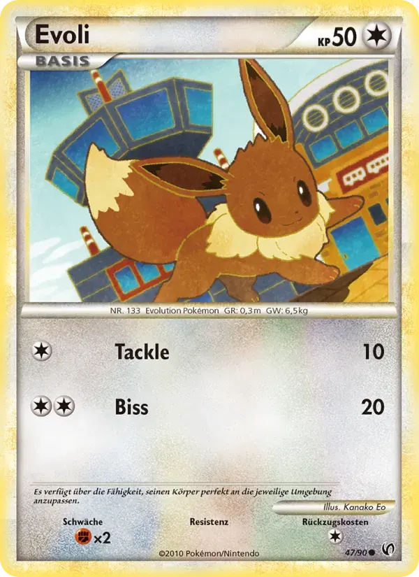 Evoli — Unerschrocken 47 German Pokémon card