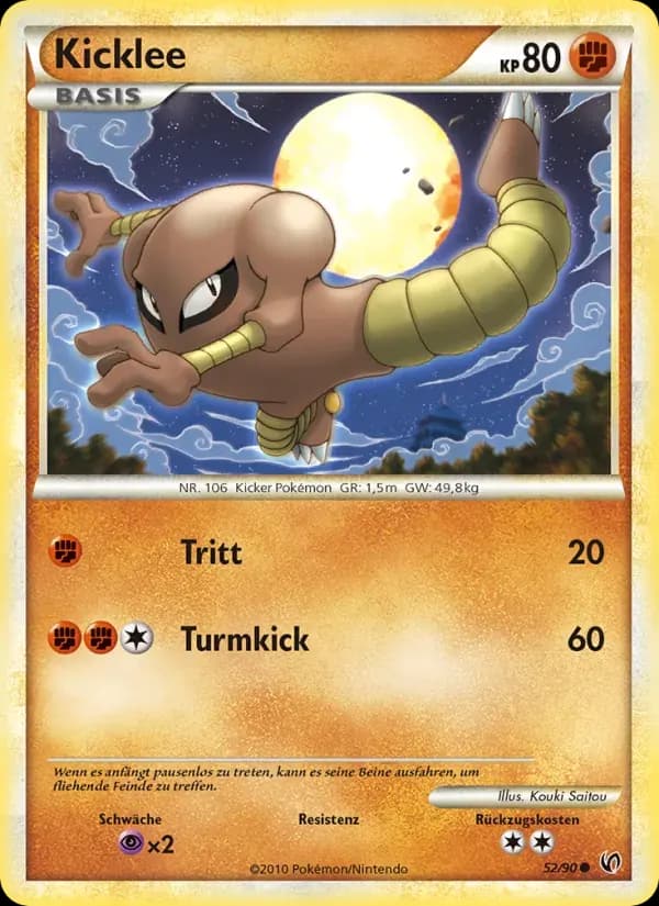 Kicklee — Unerschrocken 52 German Pokémon card
