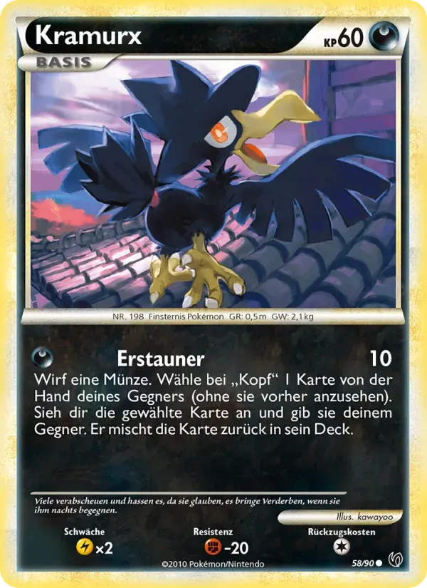 Kramurx — Unerschrocken 58 German Pokémon card