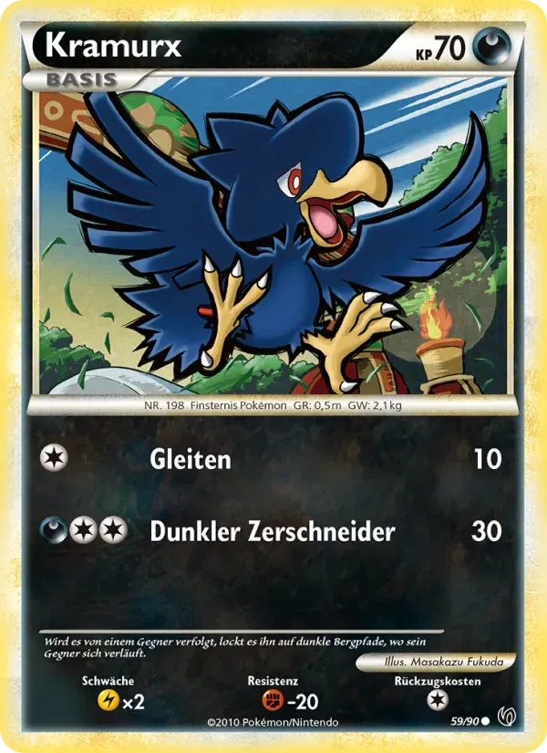 Kramurx — Unerschrocken 59 German Pokémon card