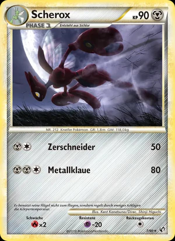 Scherox — Unerschrocken 7 German Pokémon card