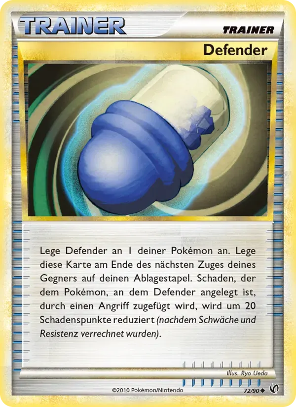 Defender — Unerschrocken 72 German Pokémon card