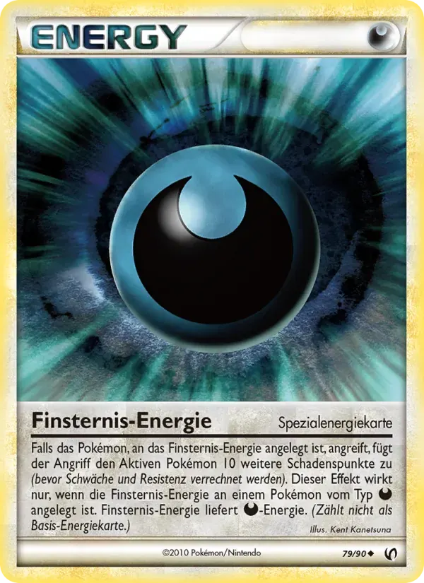 Finsternis-Energie — Unerschrocken 79 German Pokémon card