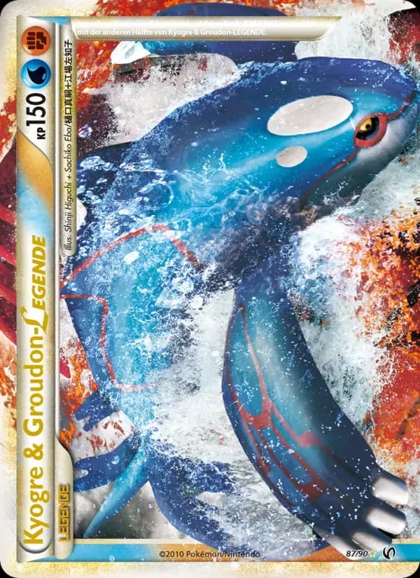 Kyogre & Groudon LEGENDE — Unerschrocken 87 German Pokémon card
