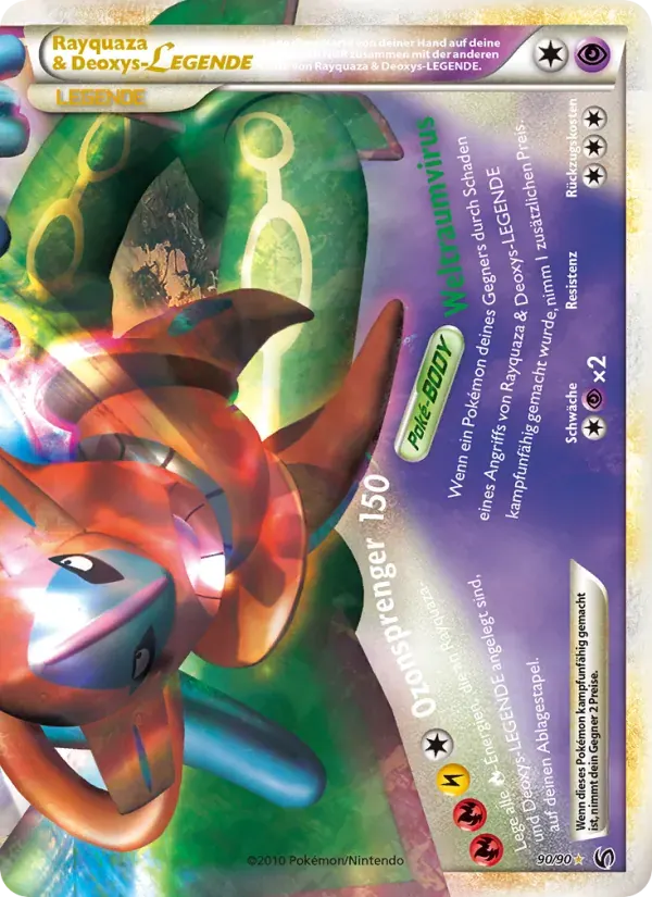 Rayquaza & Deoxys LEGENDE — Unerschrocken 90 German Pokémon card