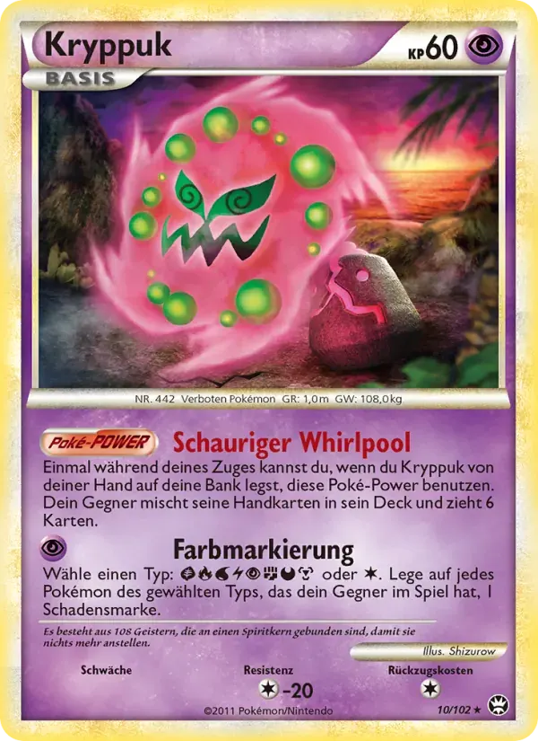 Kryppuk — Triumph 10 German Pokémon card