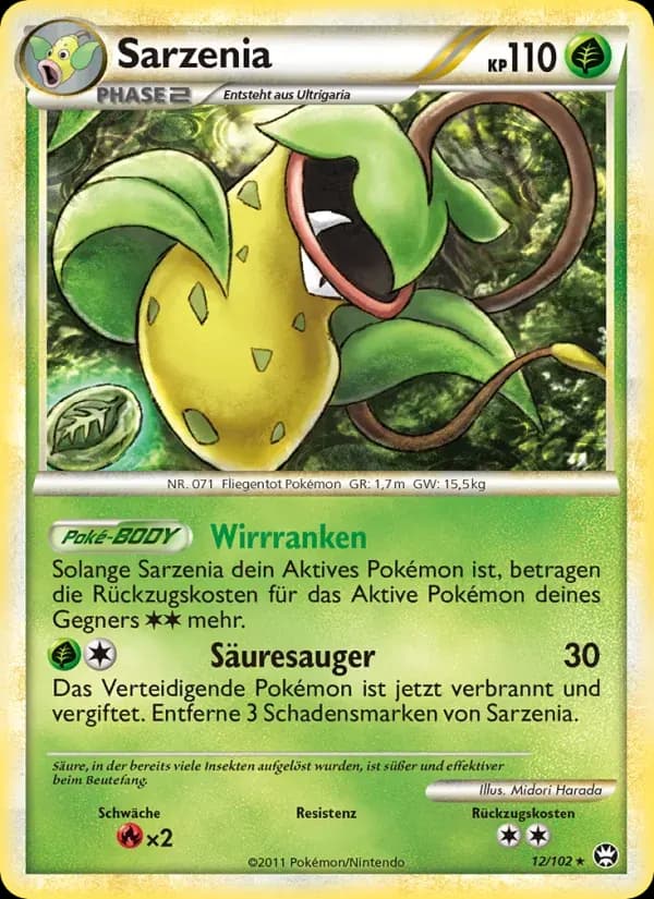 Sarzenia — Triumph 12 German Pokémon card