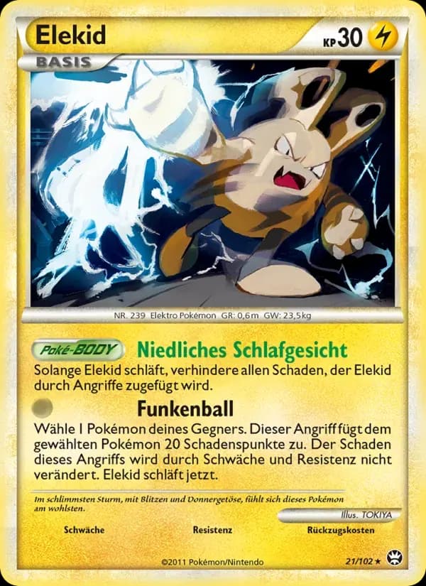 Elekid — Triumph 21 German Pokémon card