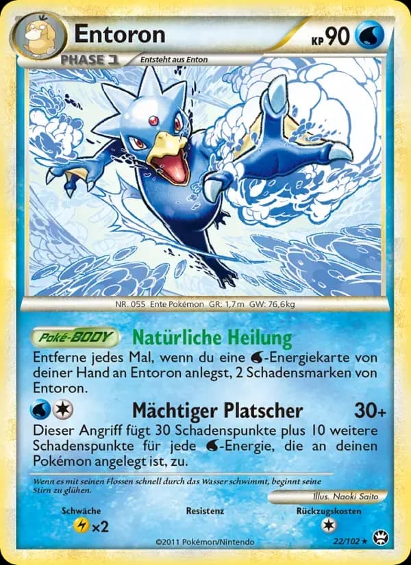 Entoron — Triumph 22 German Pokémon card