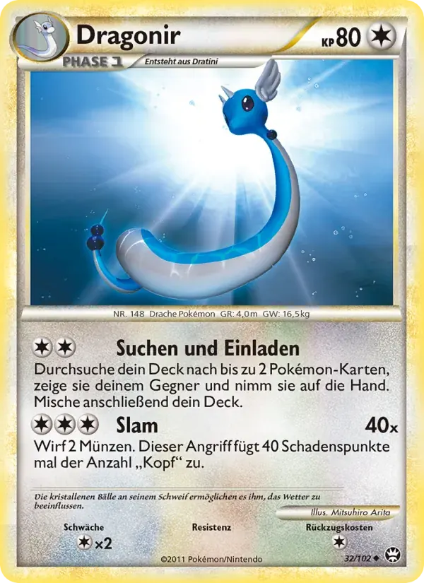 Dragonir — Triumph 32 German Pokémon card
