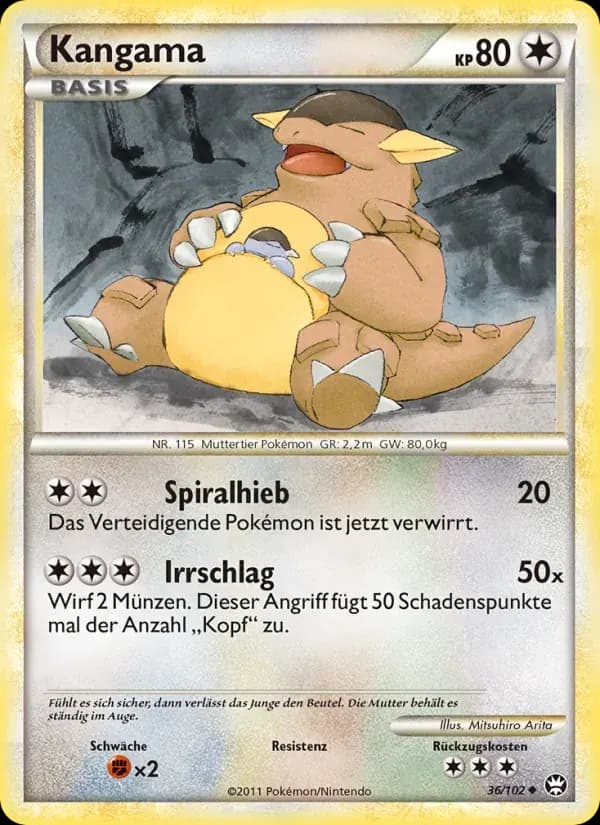 Kangama — Triumph 36 German Pokémon card