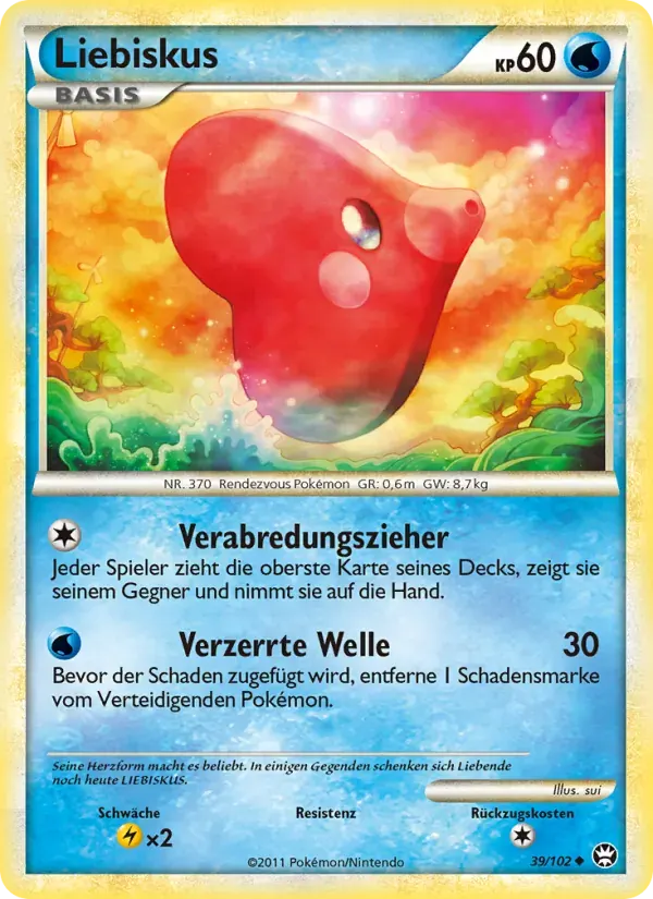 Liebiskus — Triumph 39 German Pokémon card