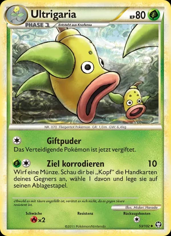 Ultrigaria — Triumph 53 German Pokémon card