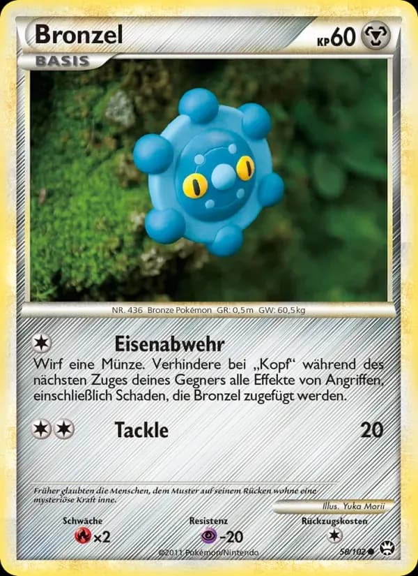 Bronzel — Triumph 58 German Pokémon card