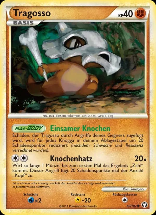 Tragosso — Triumph 60 German Pokémon card