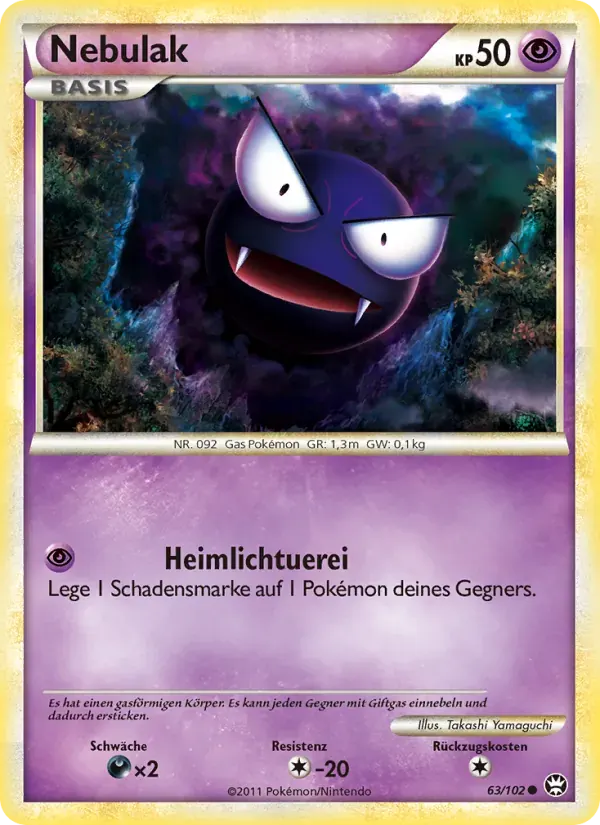 Nebulak — Triumph 63 German Pokémon card