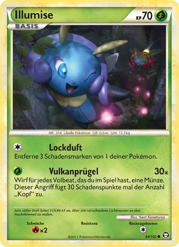 Illumise — Triumph 64 German Pokémon card