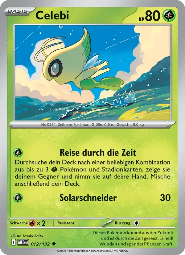 Celebi — Mega-Entwicklung 12 German Pokémon card