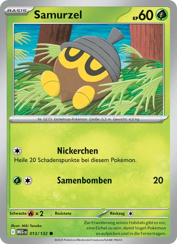Samurzel — Mega-Entwicklung 13 German Pokémon card